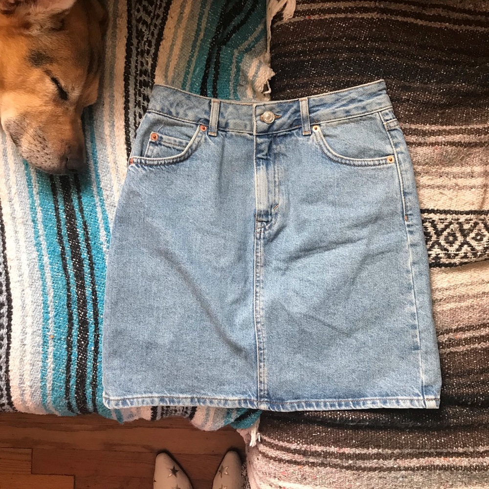 TOPSHOP MOTO Denim Skirt
